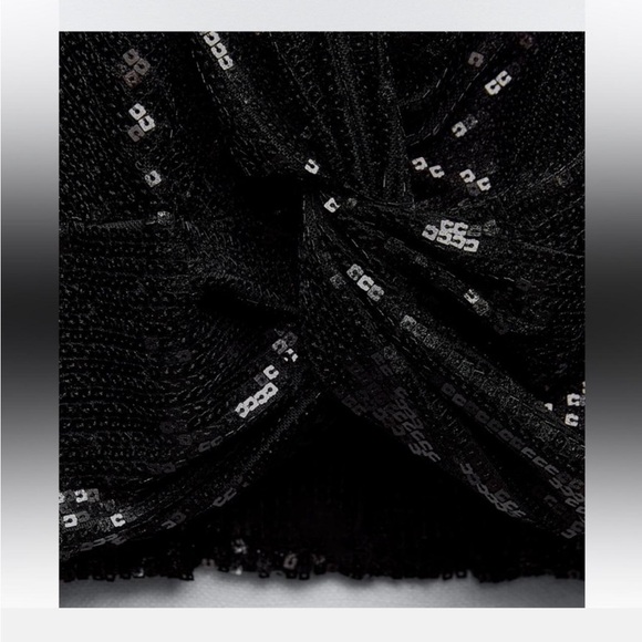 ZARA SEQUIN CROP TOP NWT - Picture 2 of 5